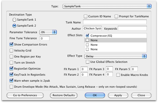 SampleTank Preferences