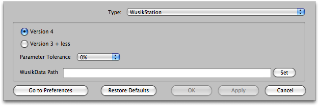 WusikStation Preferences